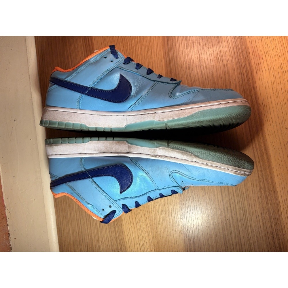 Nike Dunk Low Baltic Blue Volt Men size 12.5 HQ1538-416 100% Blue Leather Upper - Picture 6 of 16